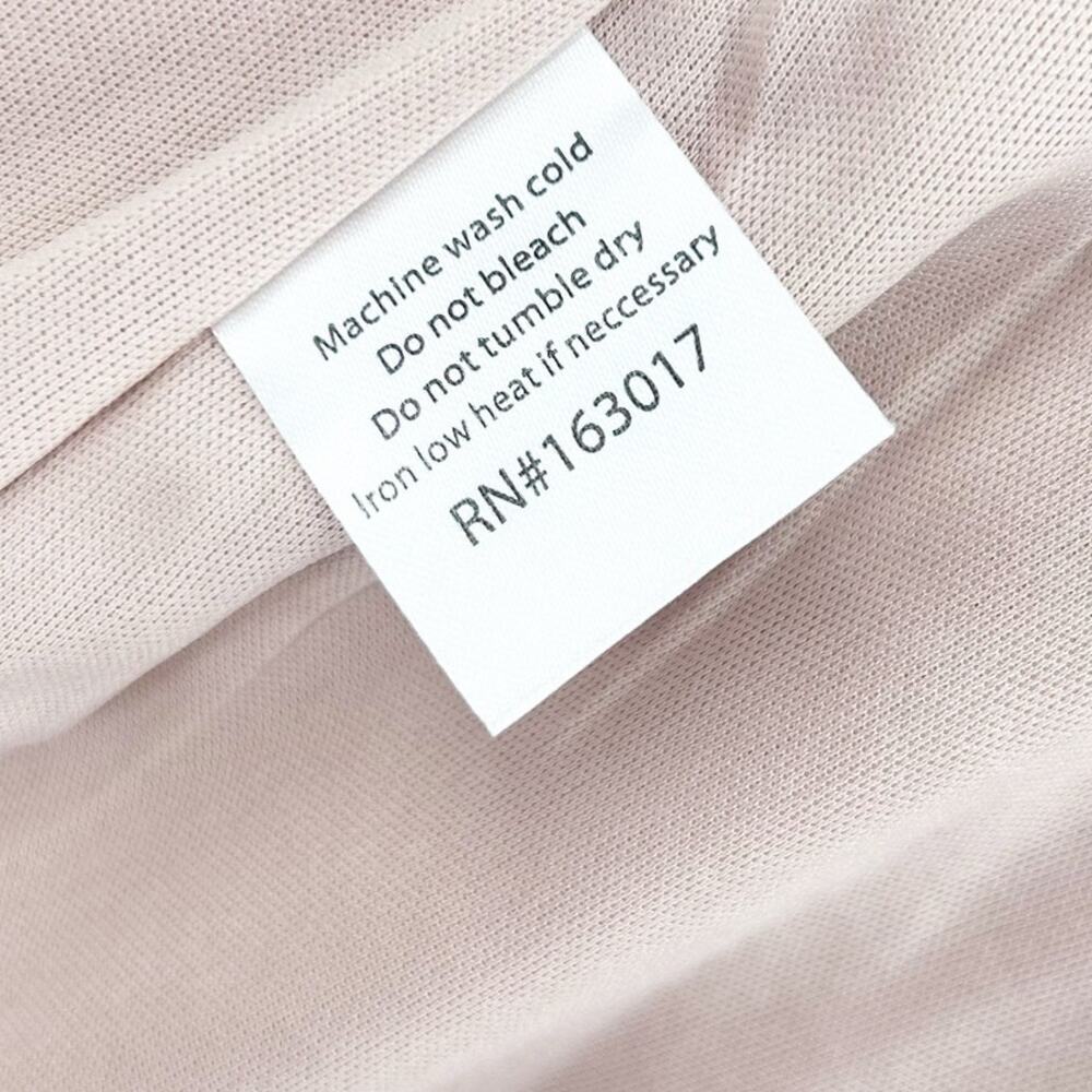 Princess Polly Cottage Hill Wrap Mini Dress Blush Pink Square Neck Linen Blend 4 - Picture 8 of 12